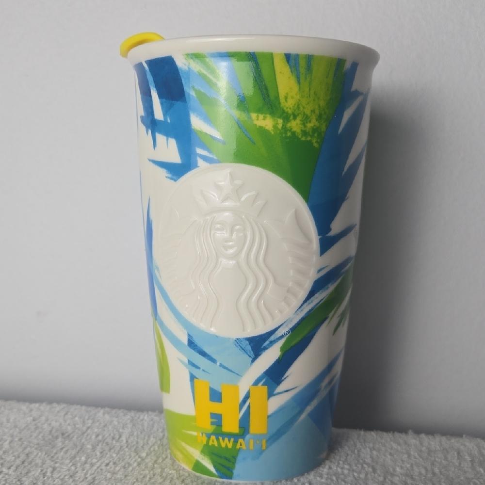 Starbucks Hawaii Collection Ceramic Double Wall Traveler Tumbler 12oz